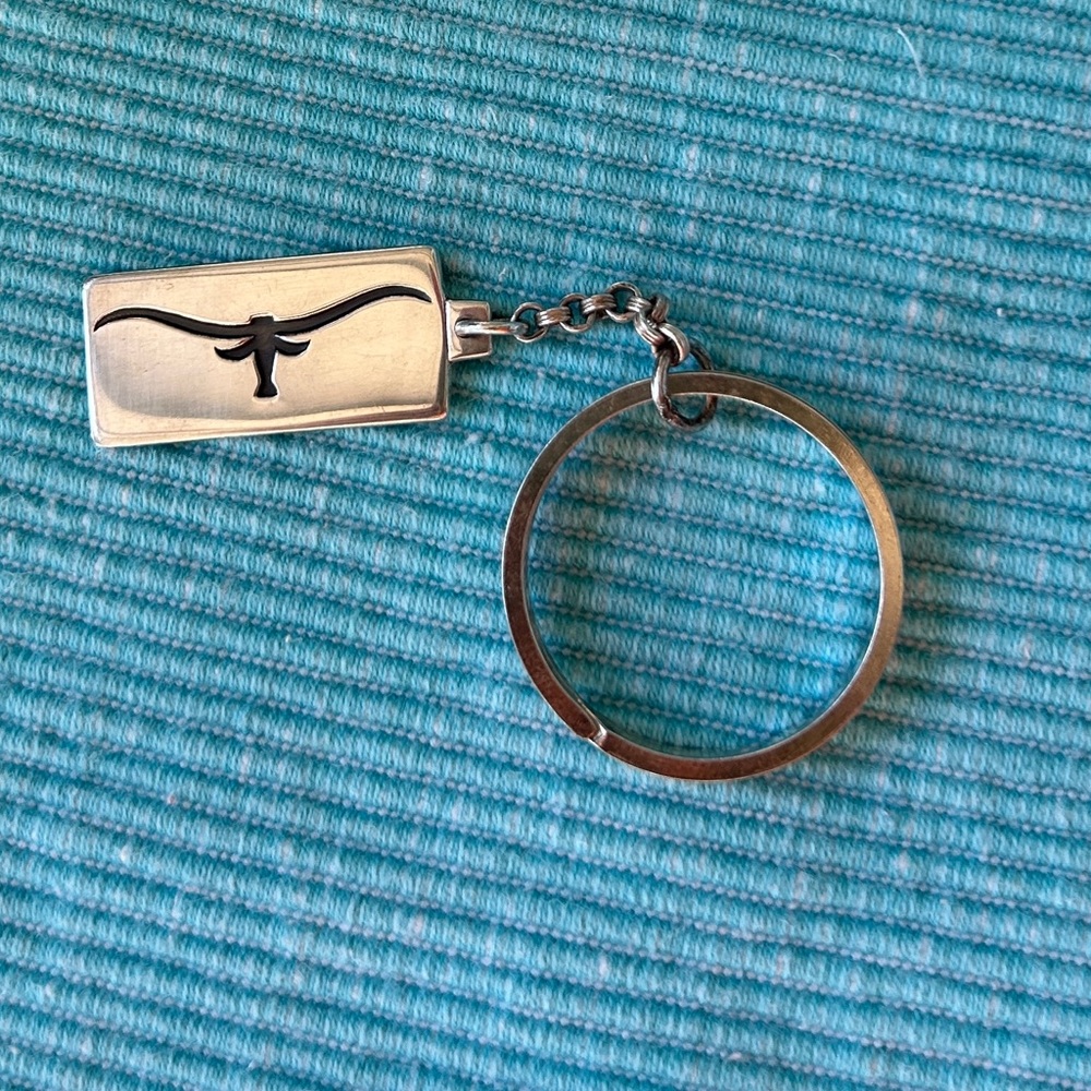 JAMES AVERY sterling longhorn key ring